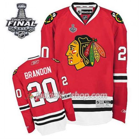 Lapsille NHL Chicago Blackhawks Pelipaita Brandon Saad #20 Koti Punainen 2015 Stanley Cup