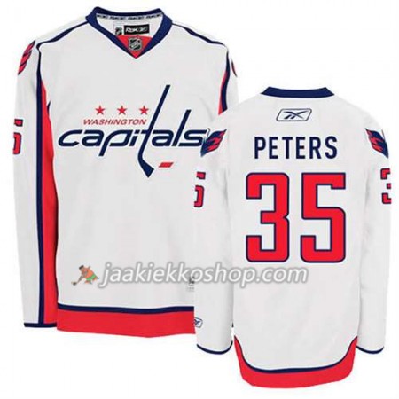 Reebok Miehille NHL Washington Capitals Pelipaita Justin Peters #35 Vieras Valkoinen
