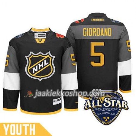 Lapsille NHL 2016 All Star Premier-Calgary Flames Pelipaita Mark Giordano #5 Musta Paita