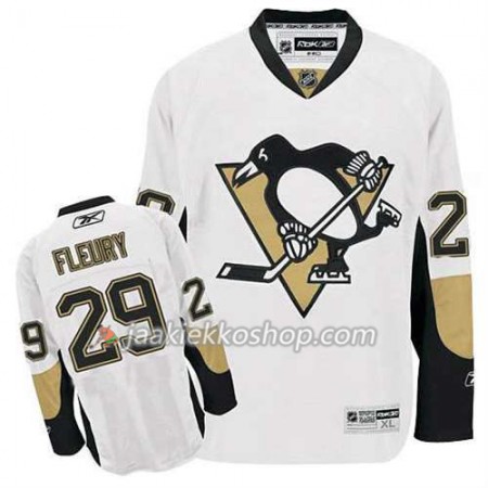 Reebok Miehille NHL Pittsburgh Penguins Pelipaita Marc-Andre Fleury 29 Valkoinen Vieras
