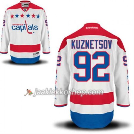 Reebok Miehille NHL Washington Capitals Pelipaita Evgeny Kuznetsov #92 Premier Kolmas Valkoinen