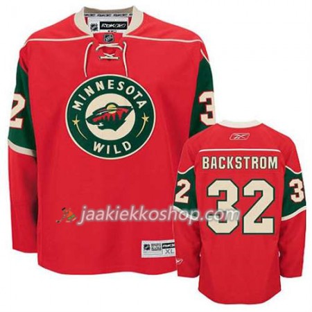 Reebok Miehille NHL Minnesota Wild Pelipaita Niklas Backstrom #32 Koti Punainen