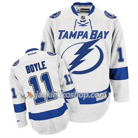 Reebok Miehille NHL Tampa Bay Lightning Pelipaita Brian Boyle #11 Vieras Valkoinen