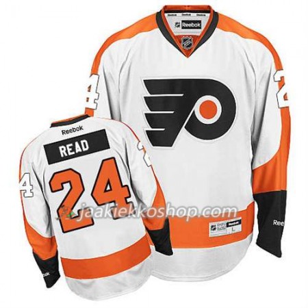 Reebok Miehille NHL Philadelphia Flyers Pelipaita Matt Read #24 Vieras Valkoinen