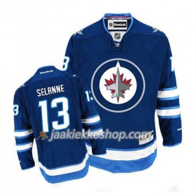 Reebok Miehille NHL Winnipeg Jets Pelipaita Teemu Selanne #13 Koti Sininen