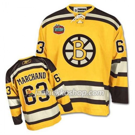 Reebok Miehille NHL Boston Bruins Pelipaita Brad Marchand #63 Winter Classic Kulta