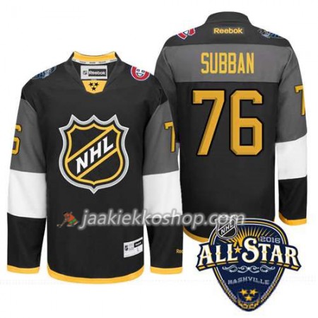 2016 All Star NHL Premier-Montreal Canadiens Pelipaita P.K. Subban #76 Musta Paita