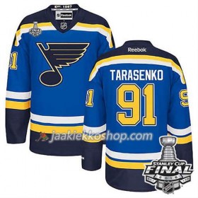 Reebok NHL St. Louis Blues Pelipaita Vladimir Tarasenko #91 Sininen Koti 2016 Stanley Cup