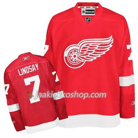 Reebok Miehille NHL Detroit Red Wings Pelipaita Ted Lindsay #7 Koti Punainen