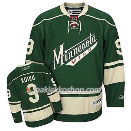 Reebok Miehille NHL Minnesota Wild Pelipaita Mikko Koivu #9 Kolmas Vihreä