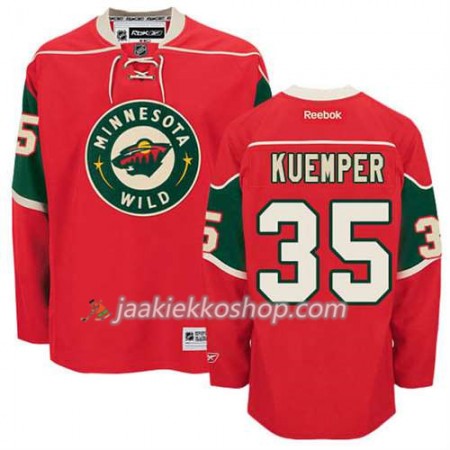 Reebok Miehille NHL Minnesota Wild Pelipaita Darcy Kuemper #35 Koti Punainen