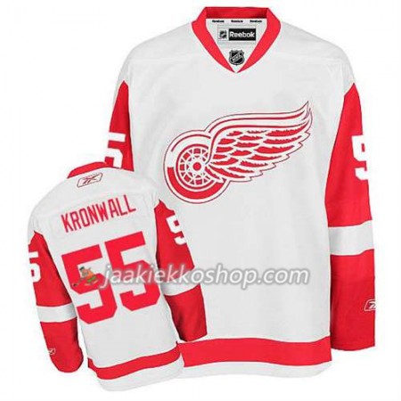 Reebok Miehille NHL Detroit Red Wings Pelipaita Niklas Kronwall #55 Vieras Valkoinen
