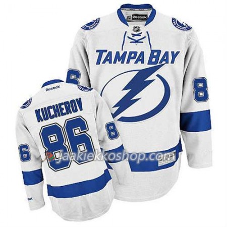 Reebok Miehille NHL Tampa Bay Lightning Pelipaita Nikita Kucherov #86 Vieras Valkoinen
