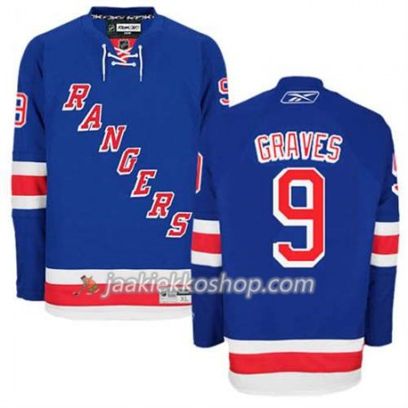 Reebok Miehille NHL New York Rangers Pelipaita Adam Graves #9 Koti Sininen