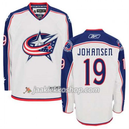 Reebok Miehille NHL Columbus Blue Jackets Pelipaita Ryan Johansen #19 Vieras Valkoinen