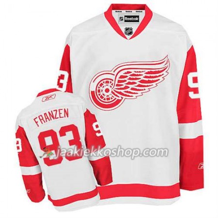 Reebok Miehille NHL Detroit Red Wings Pelipaita Johan Franzen #93 Vieras Valkoinen