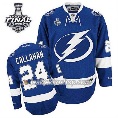 Reebok Nainen NHL Tampa Bay Lightning Pelipaita Ryan Callahan #24 Koti Sininen 2015 Stanley Cup