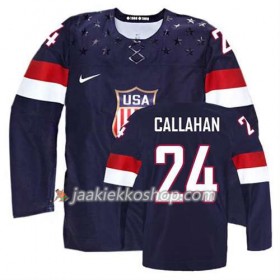 Reebok Nainen NHL Premier Olympic-USA Team Pelipaita Ryan Callahan #24 Vieras Musta Paita