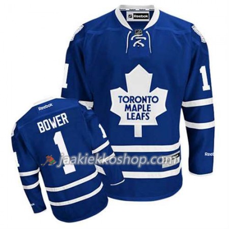 Reebok Miehille NHL Toronto Maple Leafs Pelipaita Johnny Bower #1 Koti Sininen