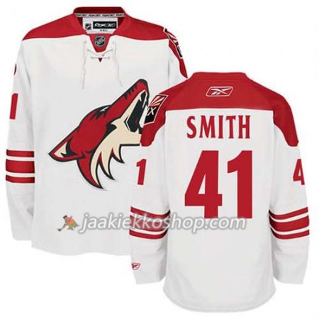 Reebok Miehille NHL Phoenix Coyotes Mike Smith 41 Valkoinen Vieras