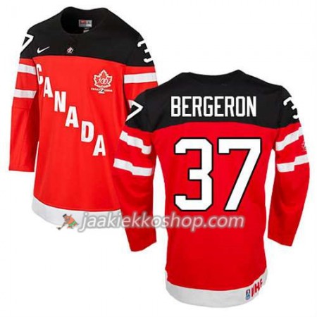 Reebok Miehille NHL Premier Kanada Team Pelipaita Patrice Bergeron #37 100th Anniversary Punainen Paita Reebok Miehille NHL Premier Kanada Team Pelipaita Patrice Bergeron #37 100th Anniversary Punainen Paita