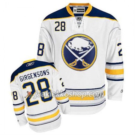 Reebok Miehille NHL Buffalo Sabres Pelipaita Zemgus Girgensons #28 Vieras Valkoinen