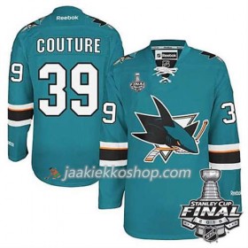 Reebok NHL San Jose Sharks Pelipaita Logan Couture #39 Teal Koti 2016 Stanley Cup