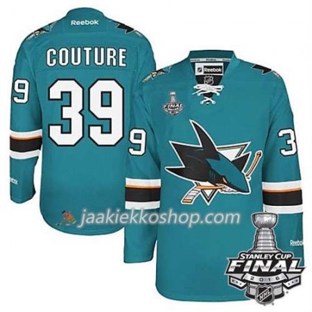Reebok NHL San Jose Sharks Pelipaita Logan Couture #39 Teal Koti 2016 Stanley Cup Reebok NHL San Jose Sharks Pelipaita Logan Couture #39 Teal Koti 2016 Stanley Cup