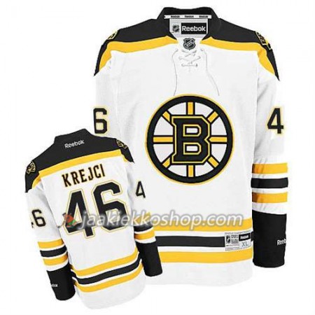 Reebok Miehille NHL Boston Bruins Pelipaita David Krejci #46 Vieras Valkoinen