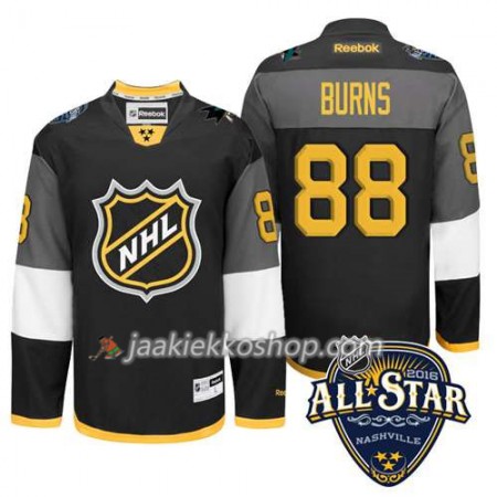 2016 All Star NHL Premier-San Jose Sharks Pelipaita Brent Burns #88 Musta Paita