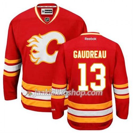 Reebok Miehille NHL Calgary Flames Pelipaita Johnny Gaudreau #13 Kolmas Punainen