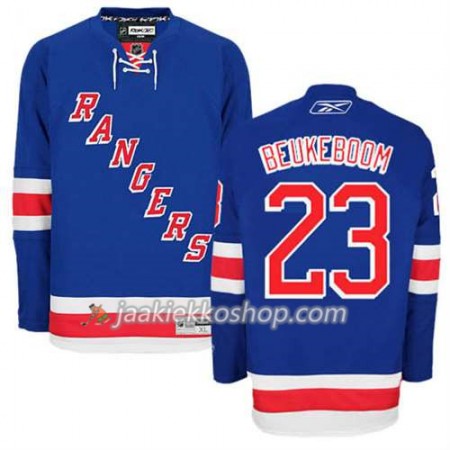 Reebok Miehille NHL New York Rangers Pelipaita Jeff Beukeboom #23 Koti Sininen