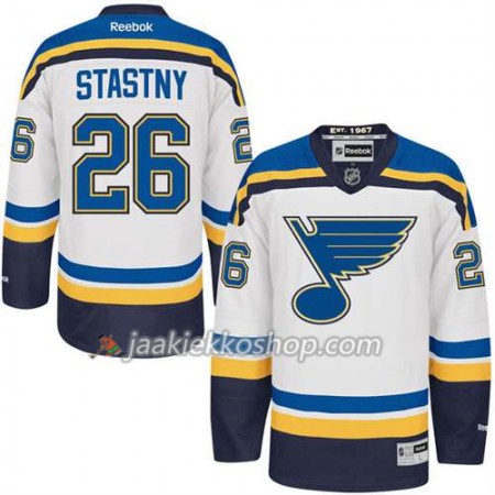 Reebok Miehille NHL St. Louis Blues Pelipaita Paul Stastny #26 Vieras Valkoinen