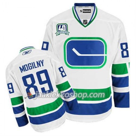 Reebok Miehille NHL Vancouver Canucks Pelipaita Alexander Mogilny #89 Kolmas Valkoinen