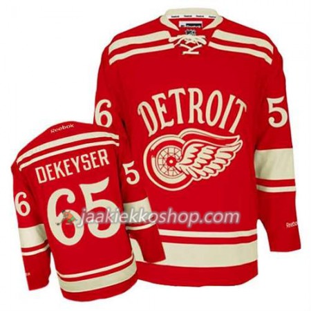 Reebok Miehille NHL Detroit Red Wings Pelipaita Danny DeKeyser #65 2014 Winter Classic Valkoinen