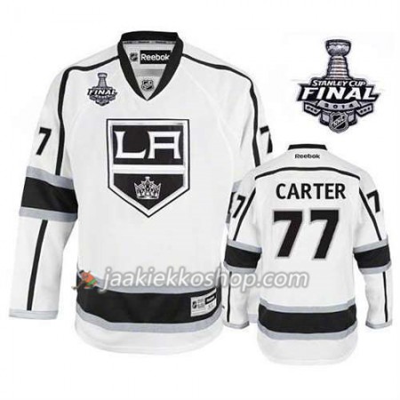 Lapsille NHL Los Angeles Kings Pelipaita Jeff Carter #77 Vieras 2014 Stanley Cup Valkoinen