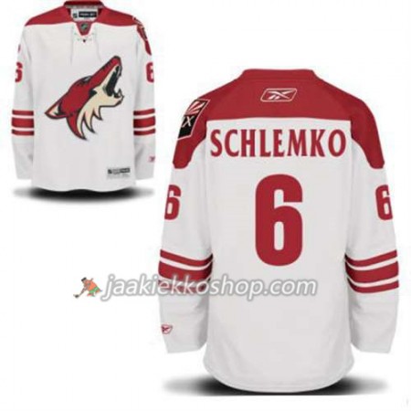 Reebok Miehille NHL Phoenix Coyotes David Schlemko 6 Valkoinen Vieras