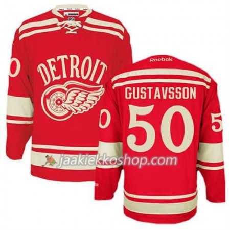 Reebok Miehille NHL Detroit Red Wings Pelipaita Jonas Gustavsson #50 2014 Winter Classic Punainen
