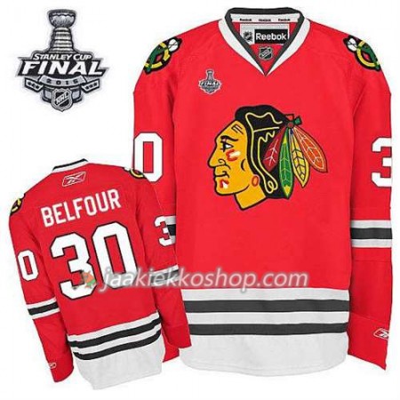 Reebok Miehille NHL Chicago Blackhawks Pelipaita Duncan Keith #30 Koti Punainen 2015 Stanley Cup