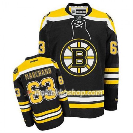 Reebok Miehille NHL Boston Bruins Pelipaita Brad Marchand #63 Koti Musta