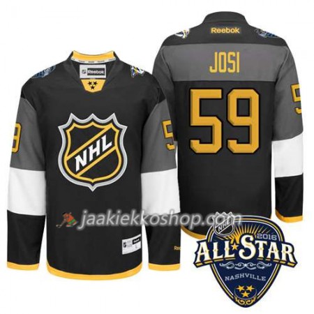 2016 All Star NHL Premier-Nashville Predators Pelipaita Roman Josi #59 Musta Paita