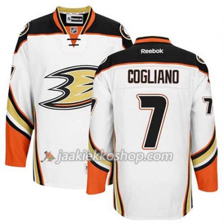 Reebok Miehille NHL Anaheim Ducks Pelipaita Andrew Cogliano #7 Vieras Valkoinen