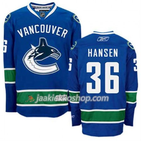 Reebok Miehille NHL Vancouver Canucks Pelipaita Jannik Hansen #36 Koti Sininen