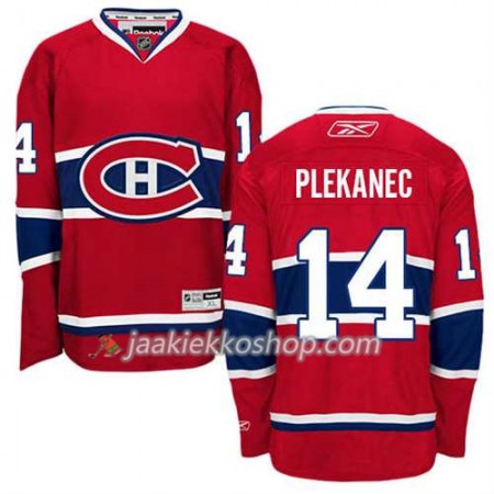 Reebok Miehille NHL Montreal Canadiens Pelipaita Tomas Plekanec #14 Koti Punainen