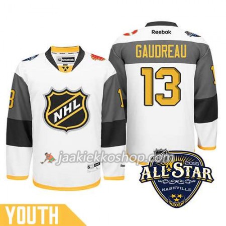 Lapsille NHL 2016 All Star Premier-Calgary Flames Pelipaita Johnny Gaudreau #13 Valkoinen Paita