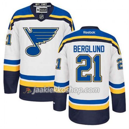 Reebok Miehille NHL St. Louis Blues Pelipaita Patrik Berglund #21 Vieras Valkoinen