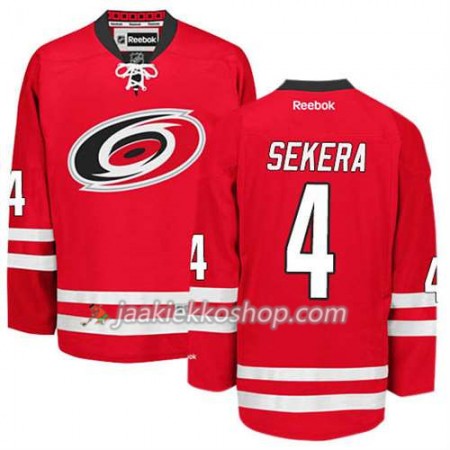 Reebok Miehille NHL Carolina Hurricanes Pelipaita Andrej Sekera #4 Koti Punainen