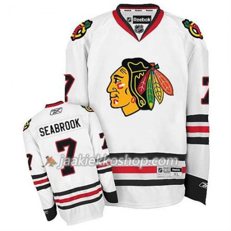 Reebok Miehille NHL Chicago Blackhawks Pelipaita Brent Seabrook #7 Vieras Valkoinen