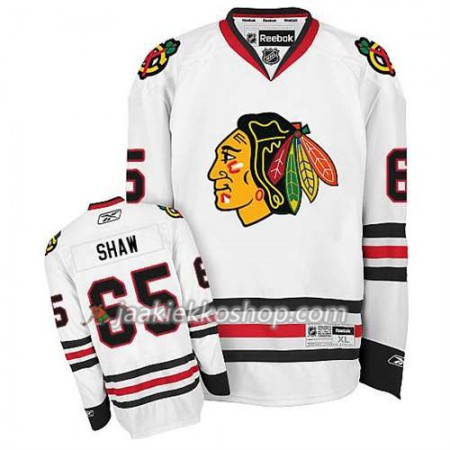 Lapsille NHL Chicago Blackhawks Pelipaita Andrew Shaw #65 Premier Vieras Valkoinen Lapsille NHL Chicago Blackhawks Pelipaita Andrew Shaw #65 Premier Vieras Valkoinen