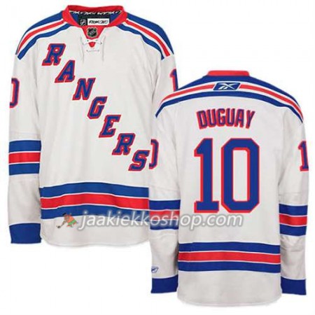 Reebok Miehille NHL New York Rangers Pelipaita Ron Duguay #10 Vieras Valkoinen